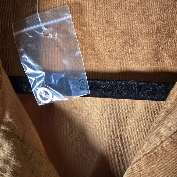 Lucky Brand Shirt Dress Brown Corduroy Button Down NEW Pockets Belt Fall - Picture 8 of 11